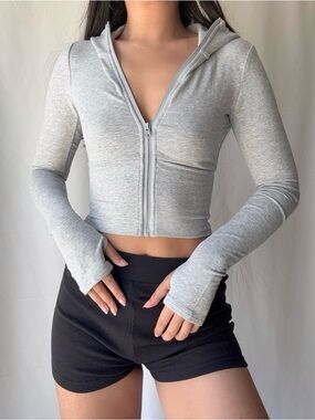 Sway Full Zip Hoodie in Grey